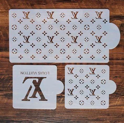 louis vuitton stencil pattern|Louis Vuitton stencil to buy.